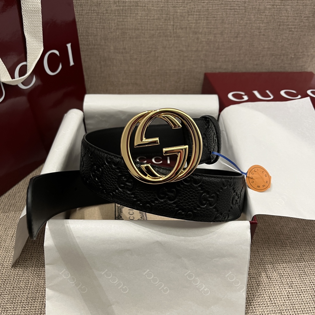 Gucci Male Basic Belt Cow Leather