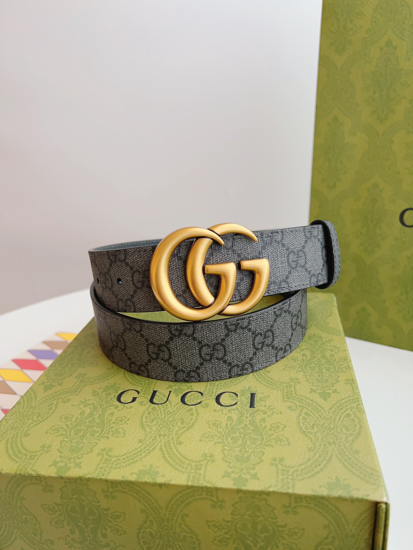 Gucci Male Canvas Belt Canvas Black S-m