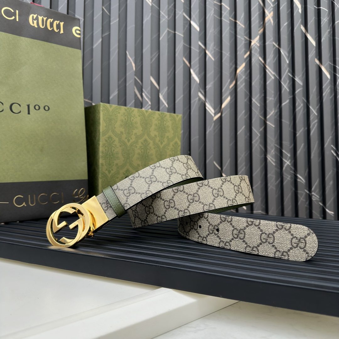 Gucci Male Basic Belt Gray S-m-l