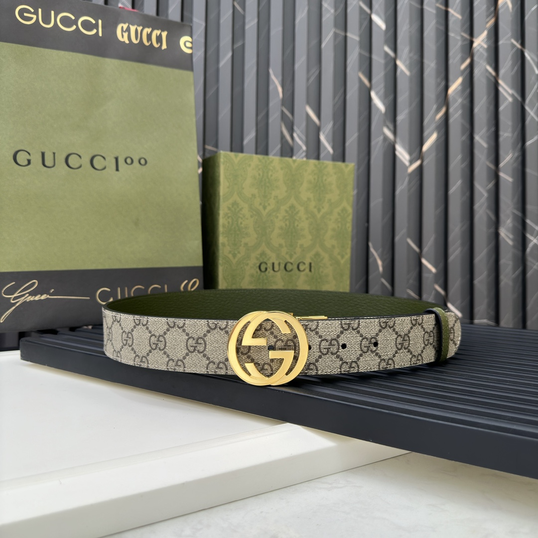 Gucci Male Basic Belt Gray S-m-l
