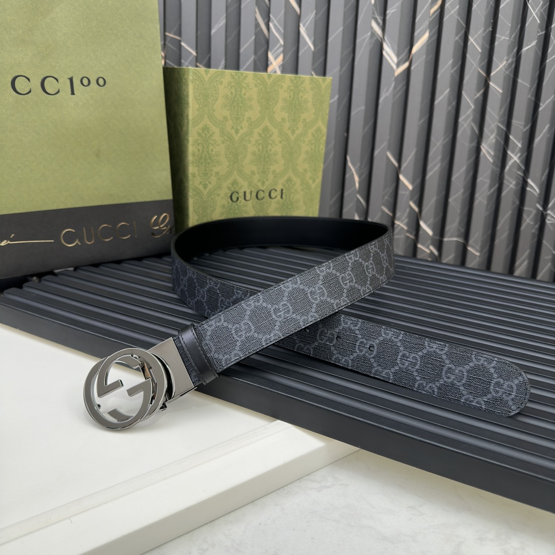 Gucci Male Basic Belt Gray S-m-l