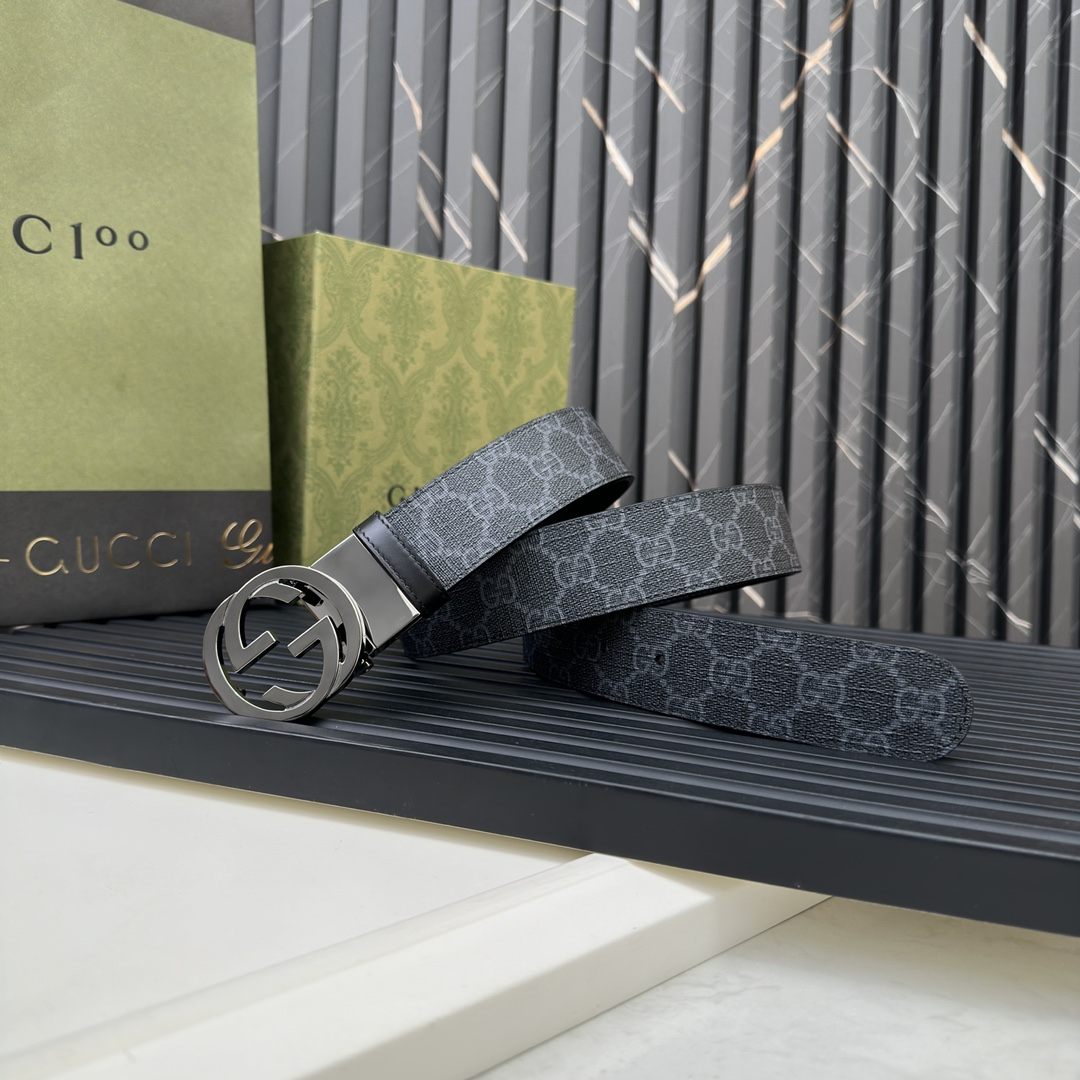 Gucci Male Basic Belt Gray S-m-l