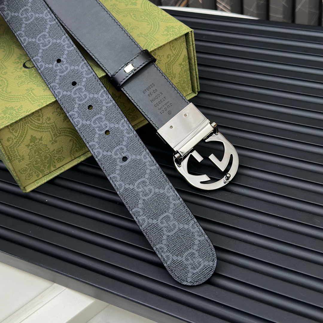 Gucci Male Basic Belt Gray S-m-l