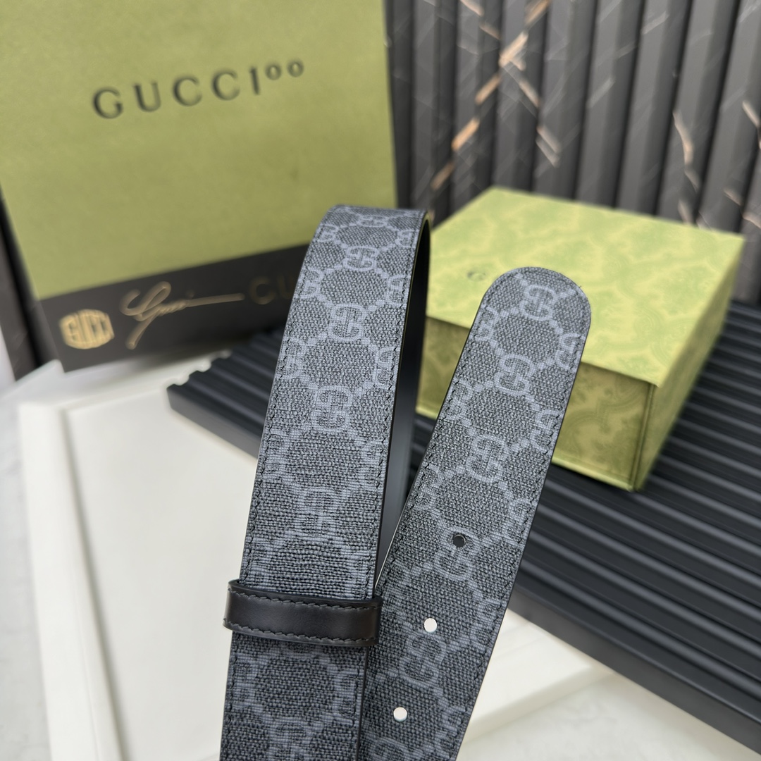 Gucci Male Basic Belt Gray S-m-l