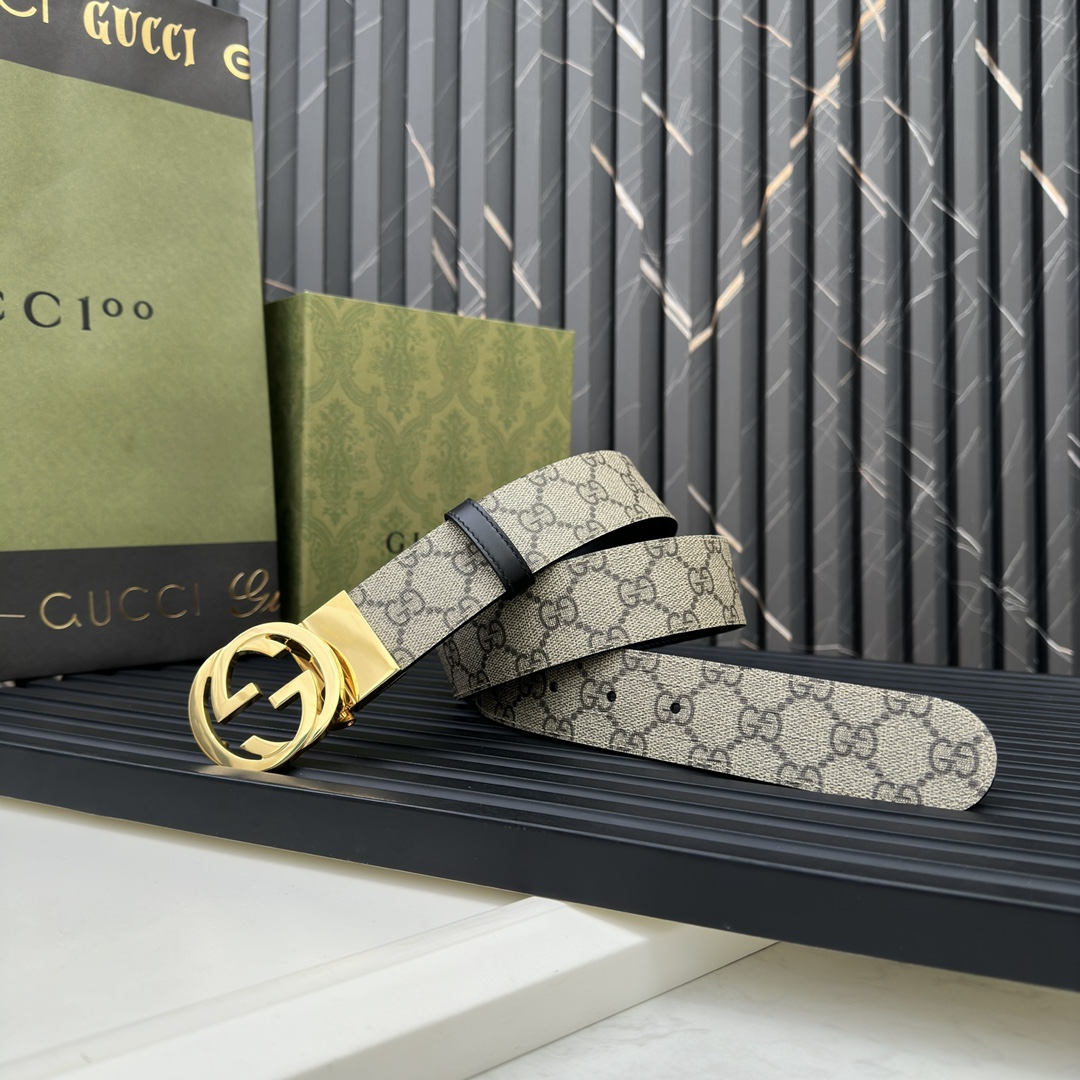 Gucci Male Basic Belt Gray S-m-l