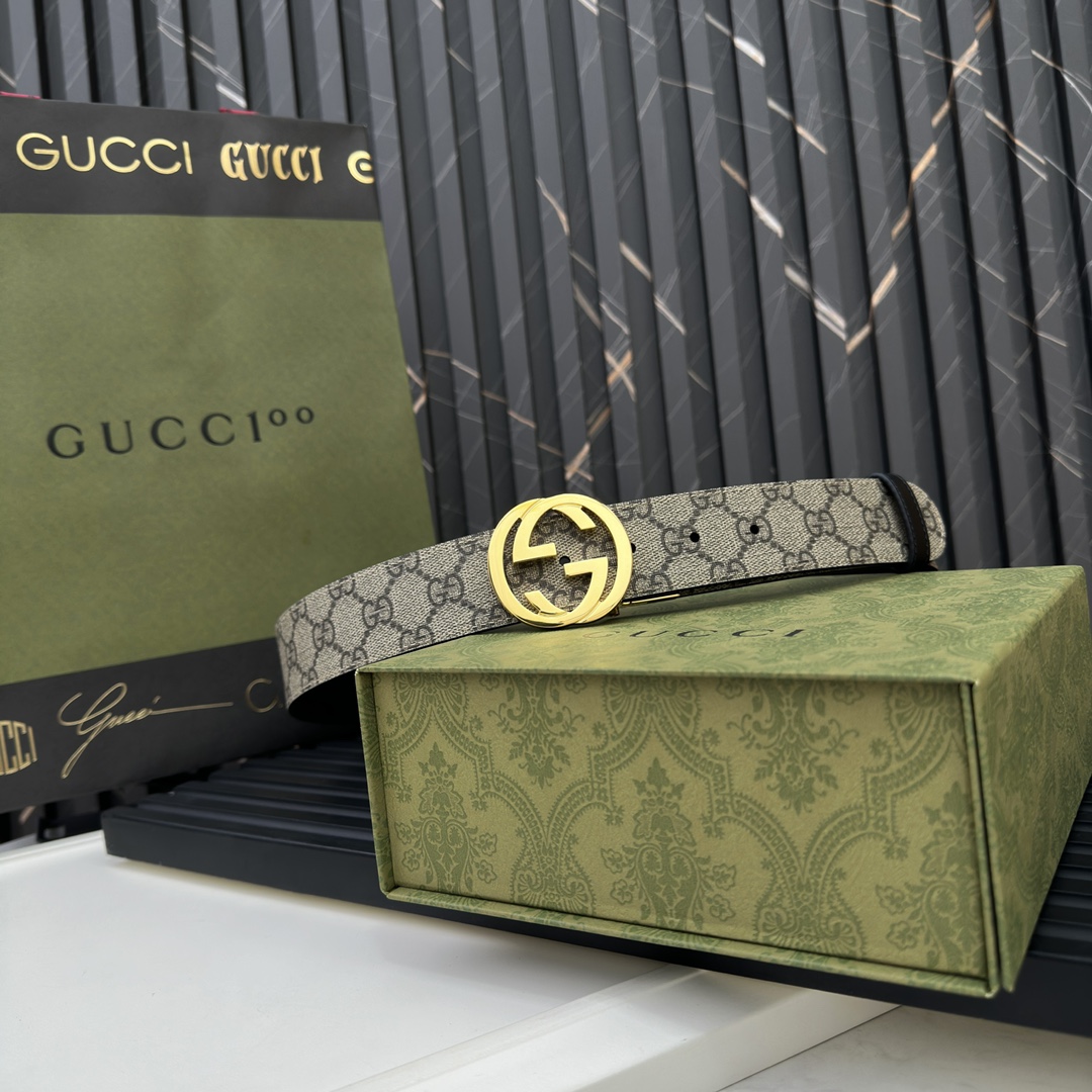 Gucci Male Basic Belt Gray S-m-l