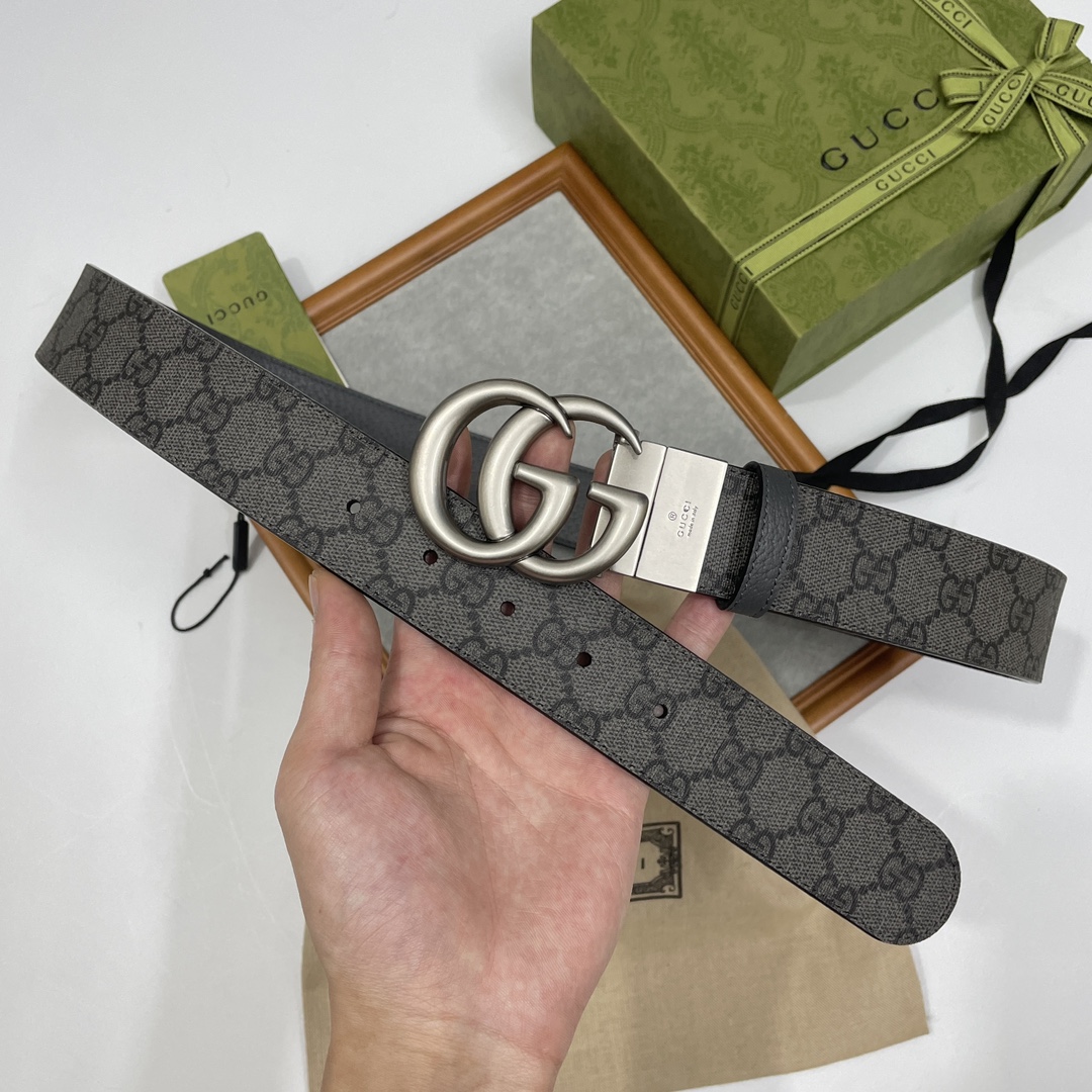 Gucci Male Basic Belt Gray S-m-l