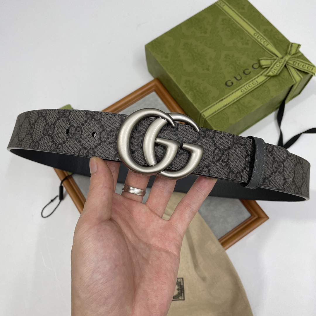 Gucci Male Basic Belt Gray S-m-l