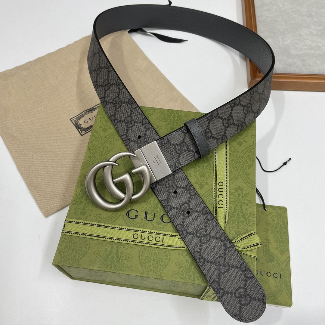 Gucci Male Basic Belt Gray S-m-l