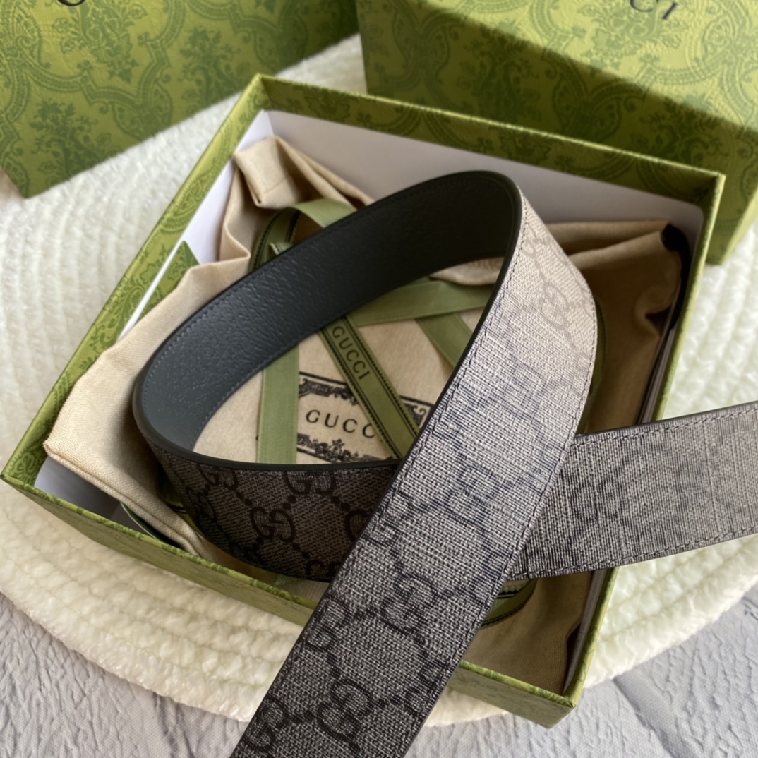 Gucci Male Basic Belt Gray Waterproof 38mm