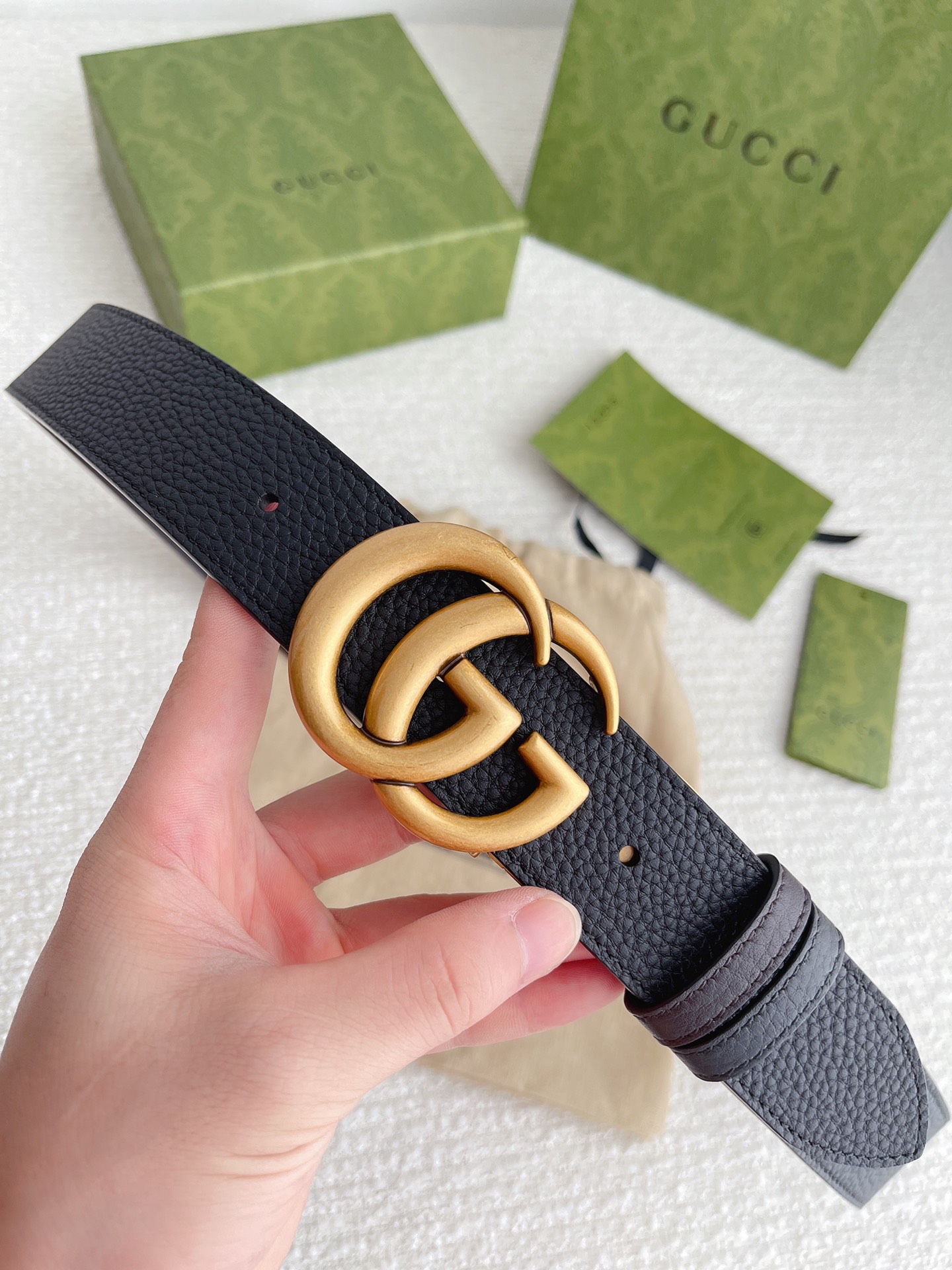 Gucci Basic Belt Top Grain Leather M