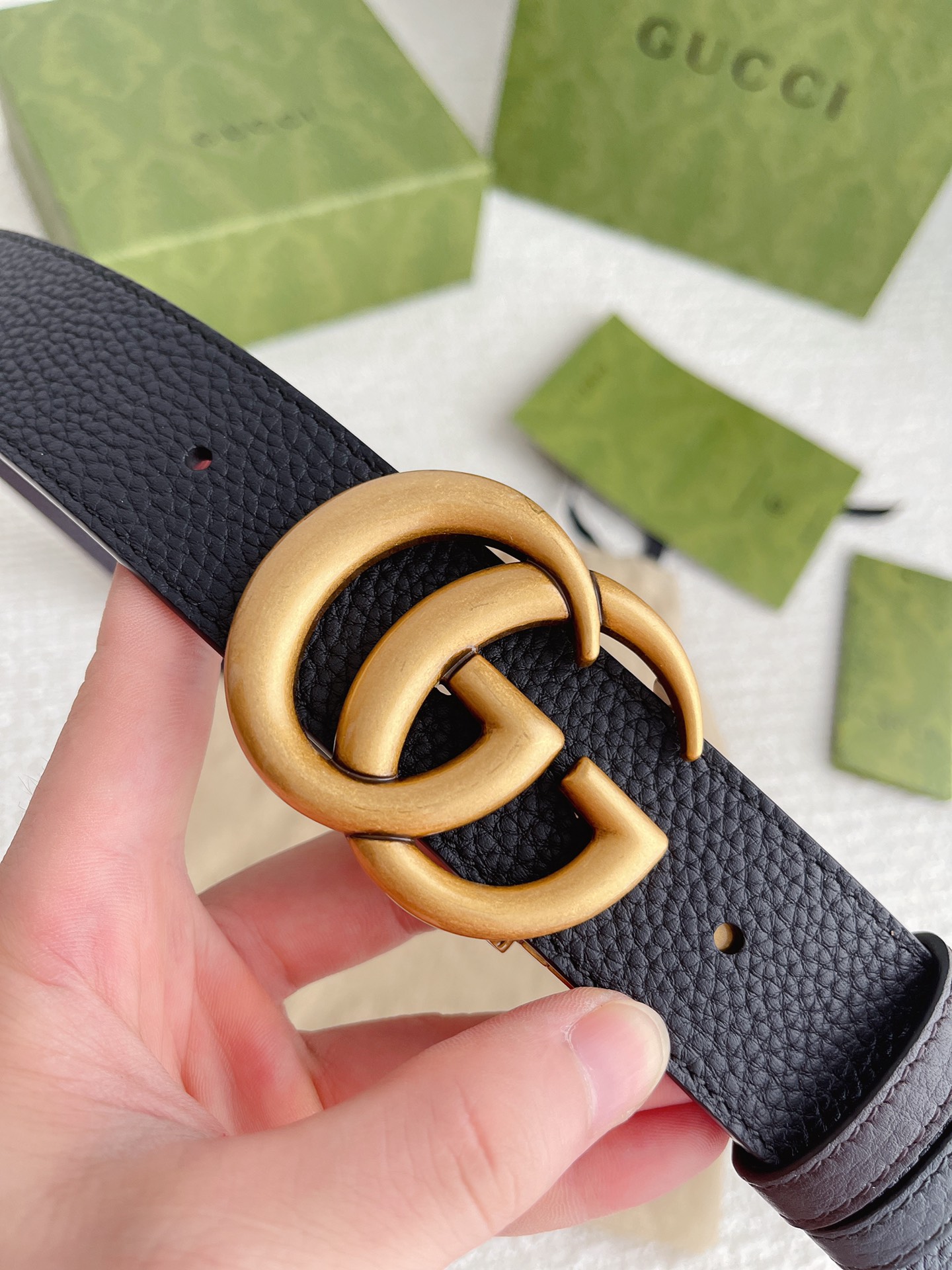 Gucci Basic Belt Top Grain Leather M