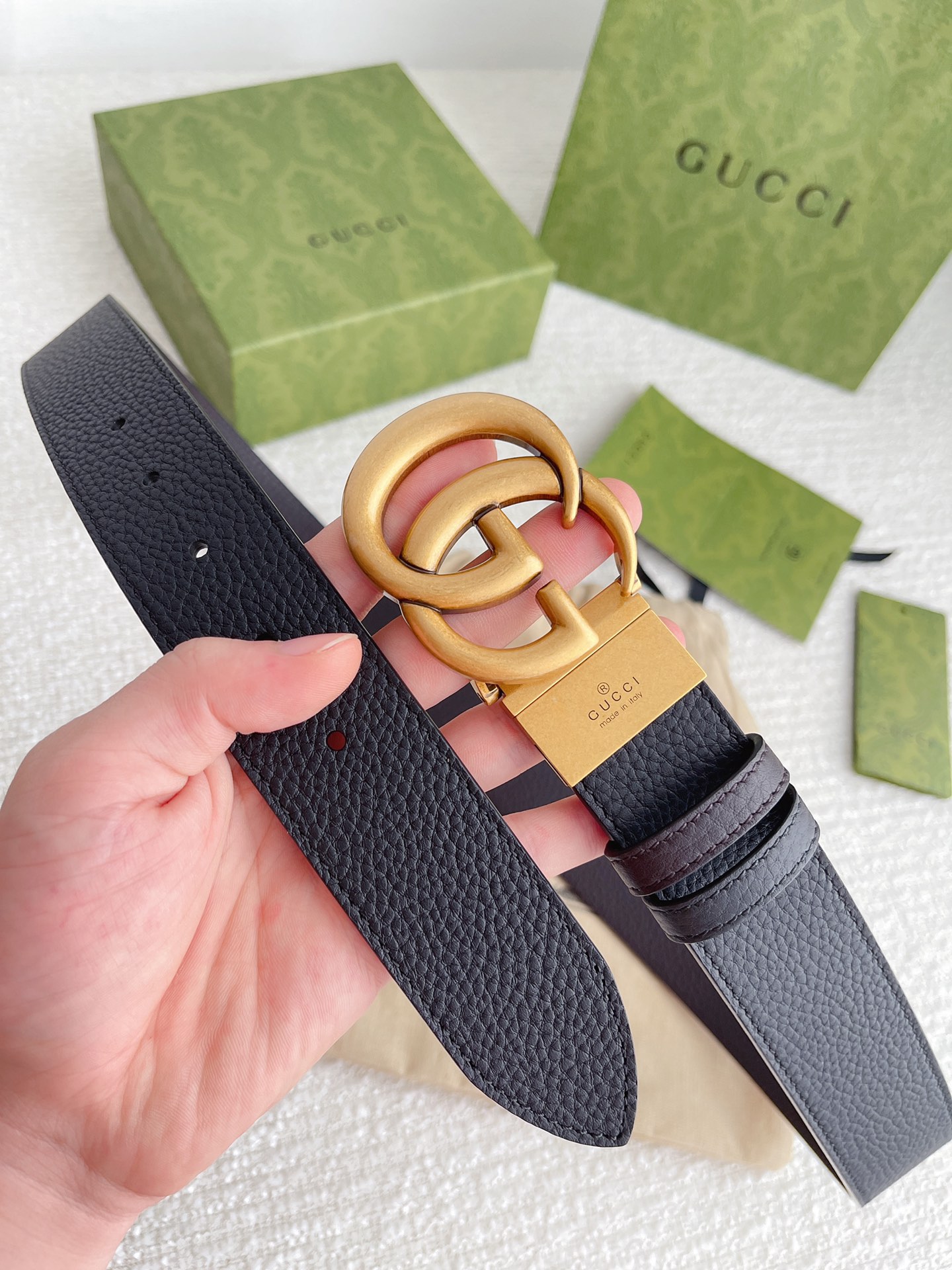 Gucci Basic Belt Top Grain Leather M