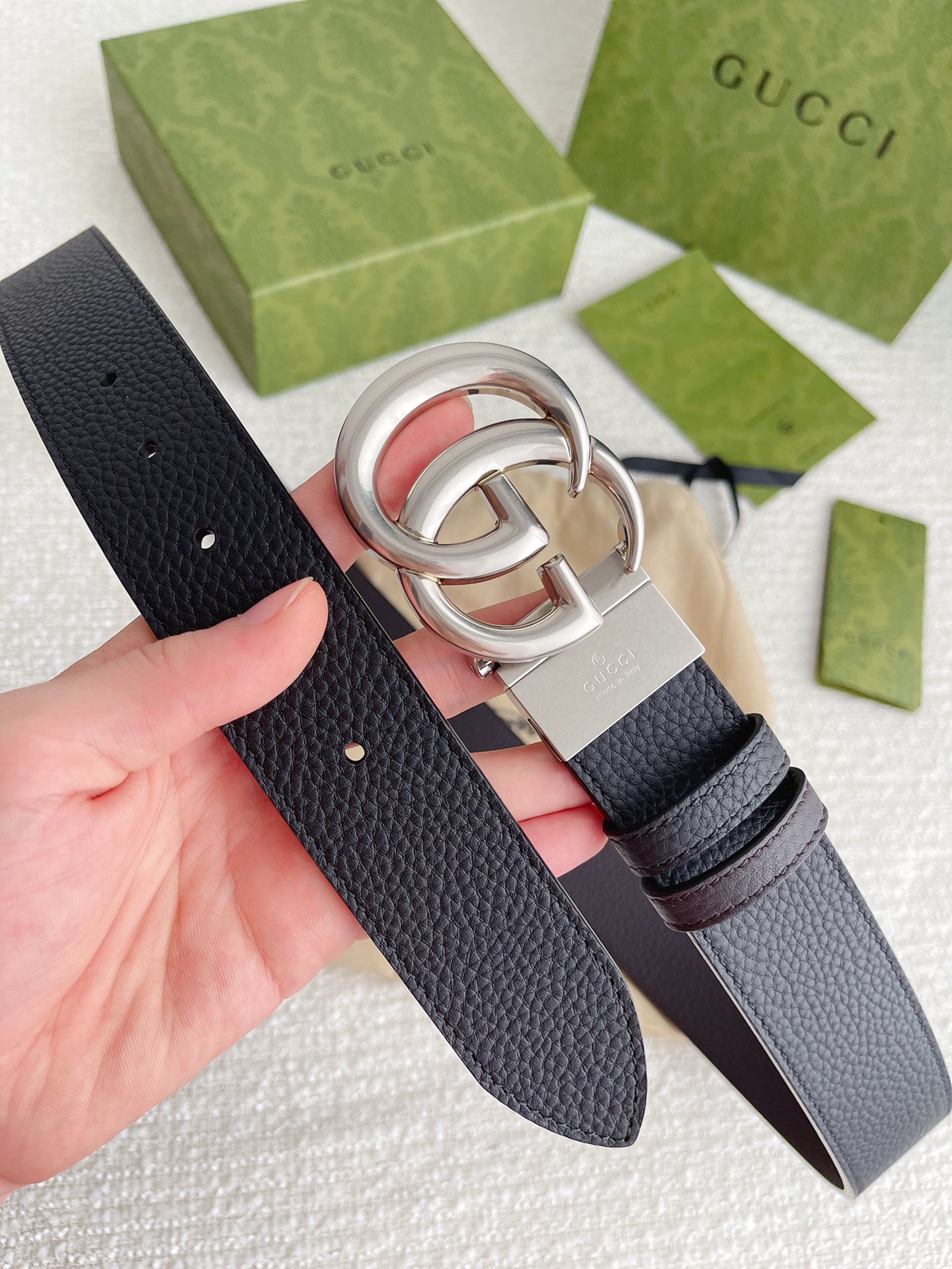 Gucci Basic Belt Top Grain Leather M