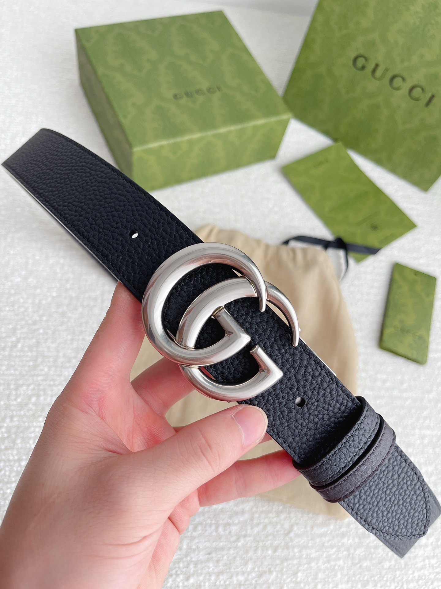 Gucci Basic Belt Top Grain Leather M