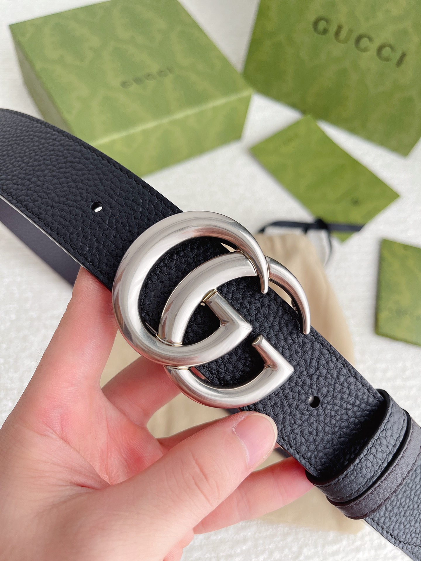 Gucci Basic Belt Top Grain Leather M