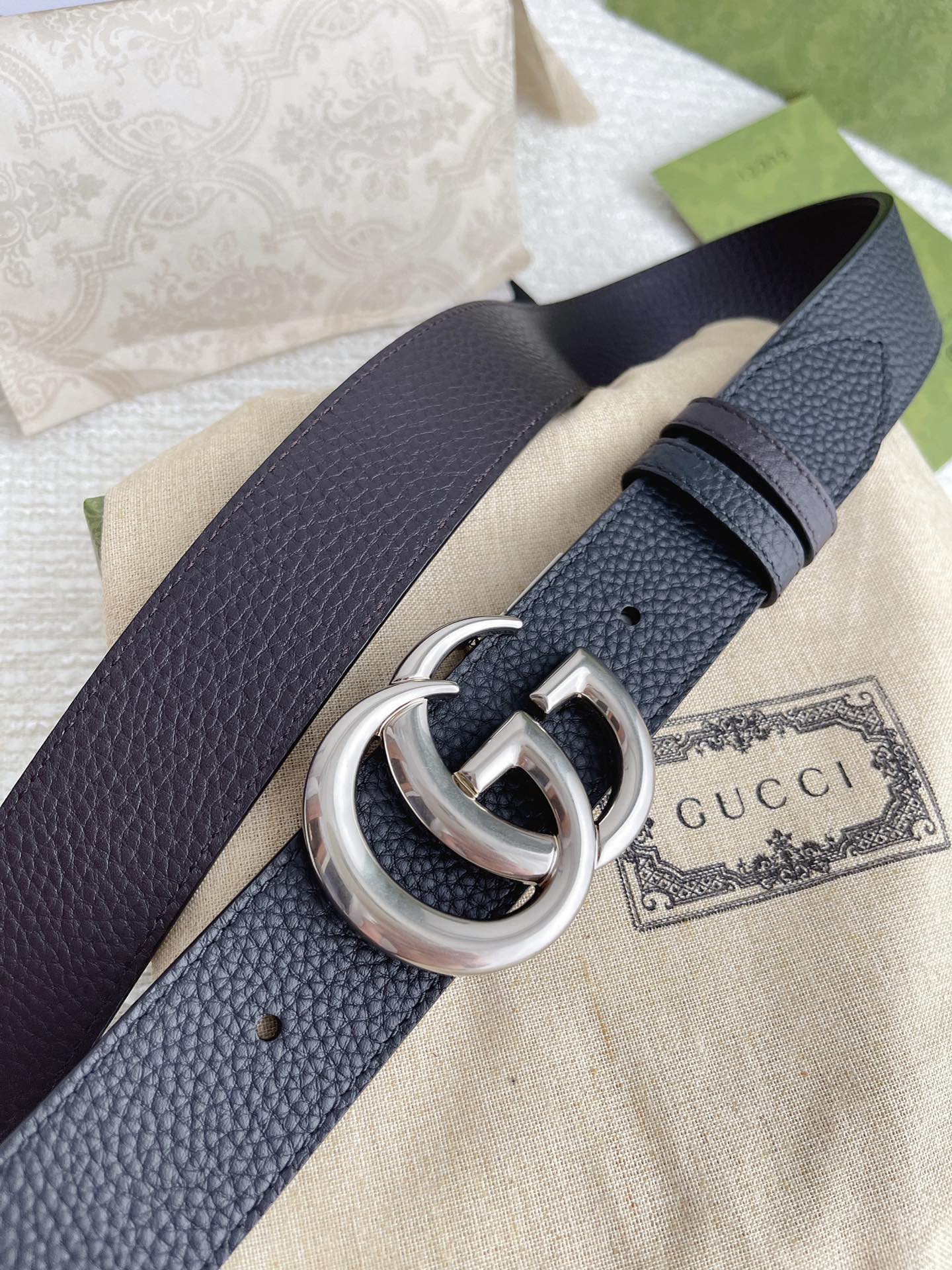 Gucci Basic Belt Top Grain Leather M