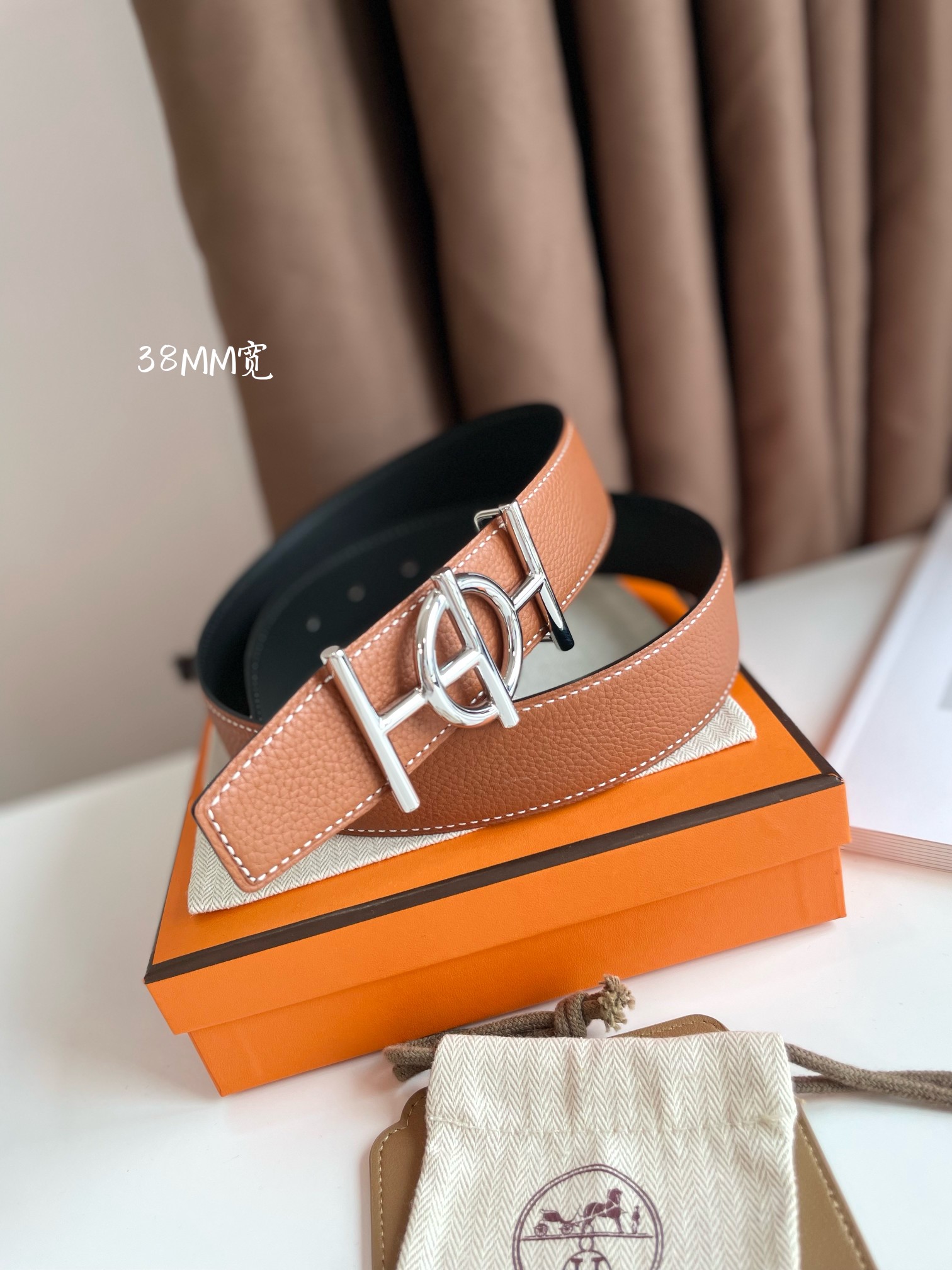 Hermès Basic Belt Cow Leather 38mm