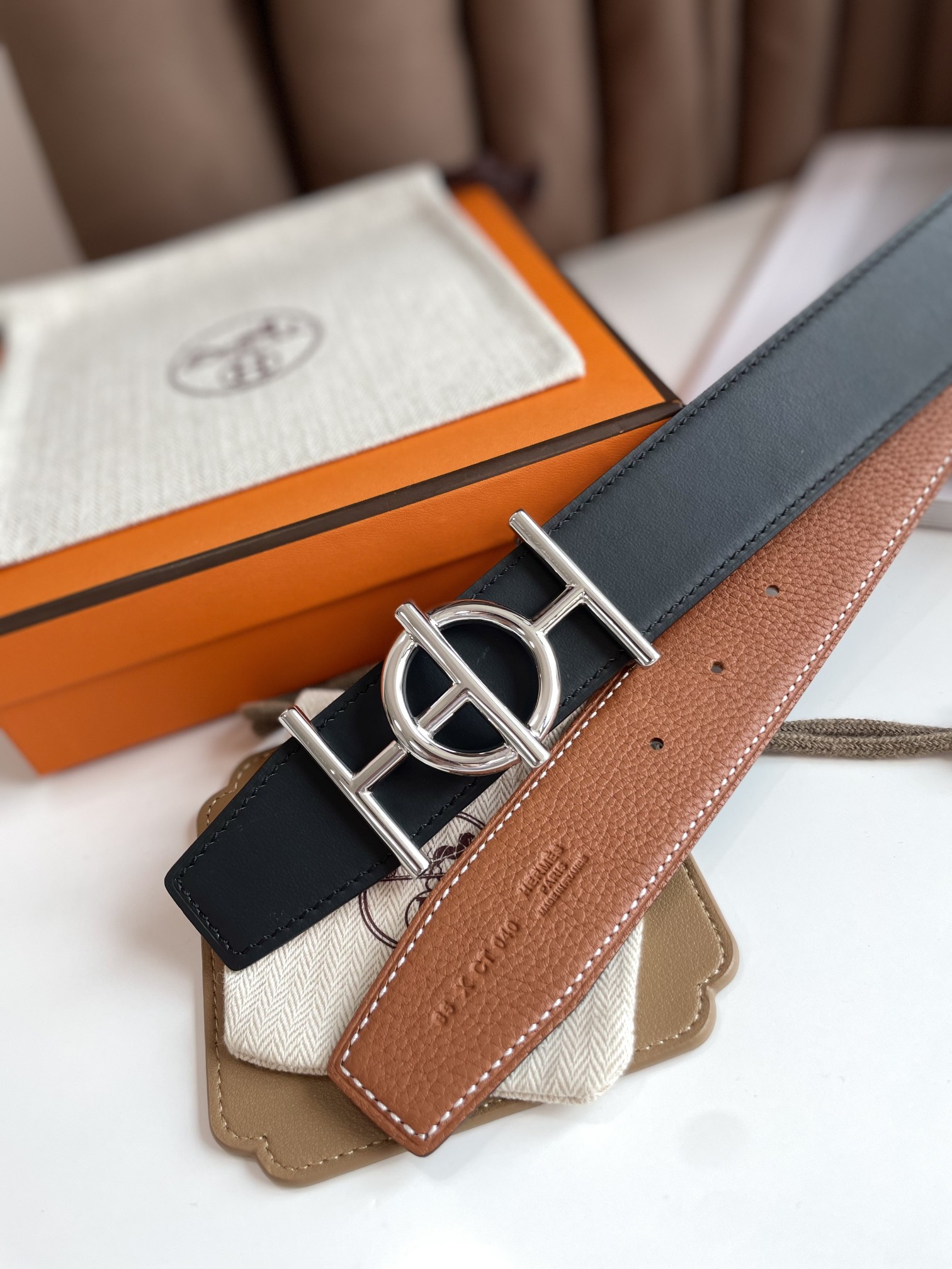 Hermès Basic Belt Cow Leather 38mm