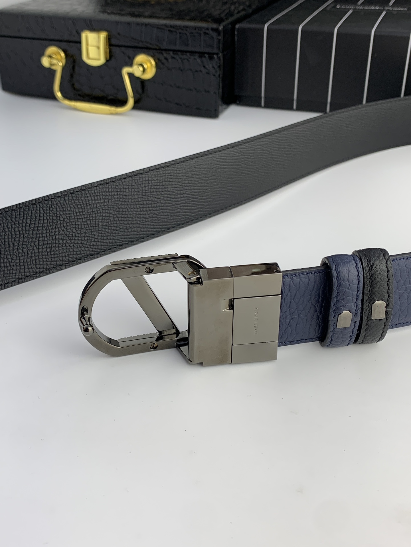 Ermenegildo Zegna Male Basic Belt Cow Leather M