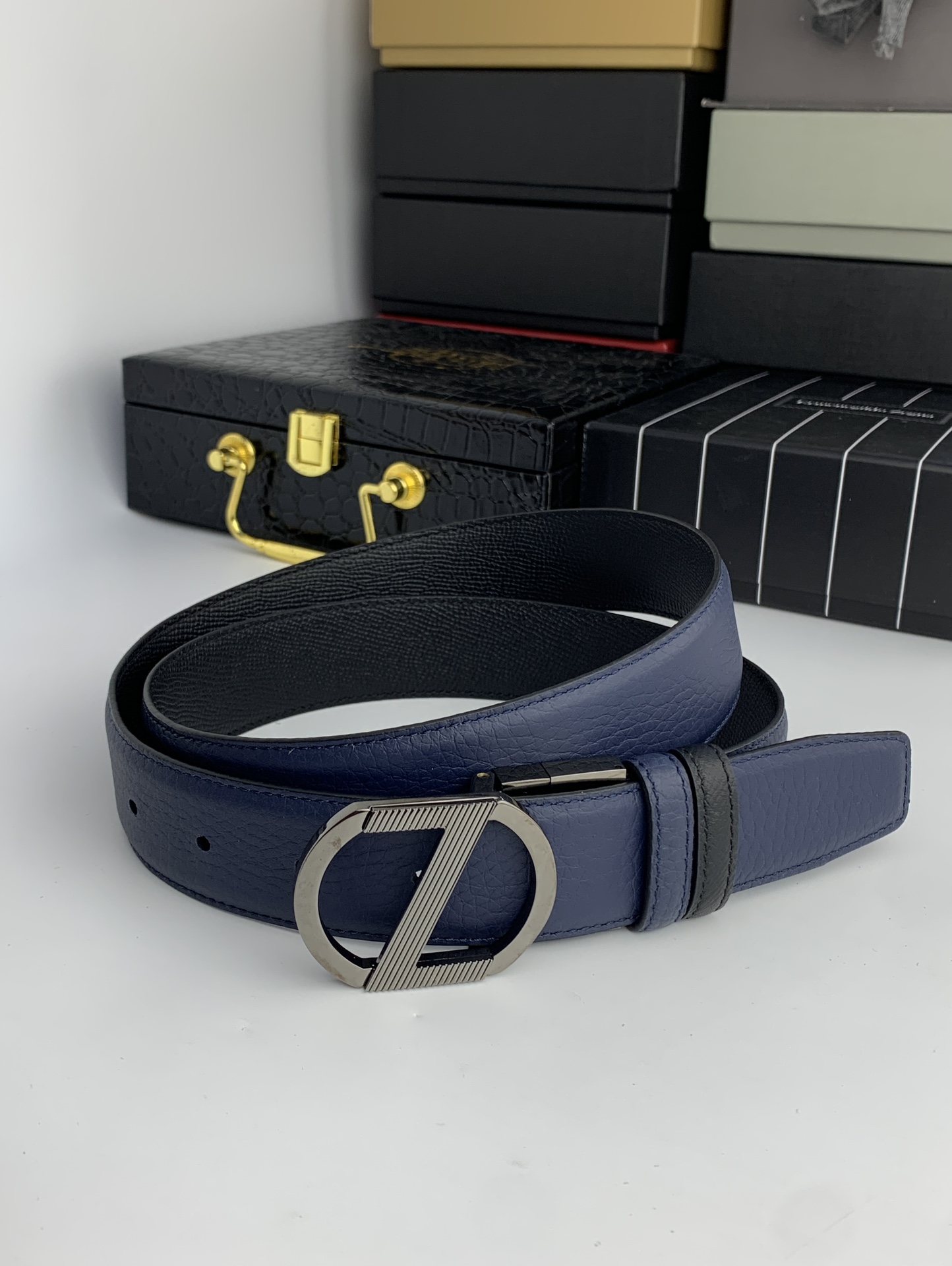Ermenegildo Zegna Male Basic Belt Cow Leather M