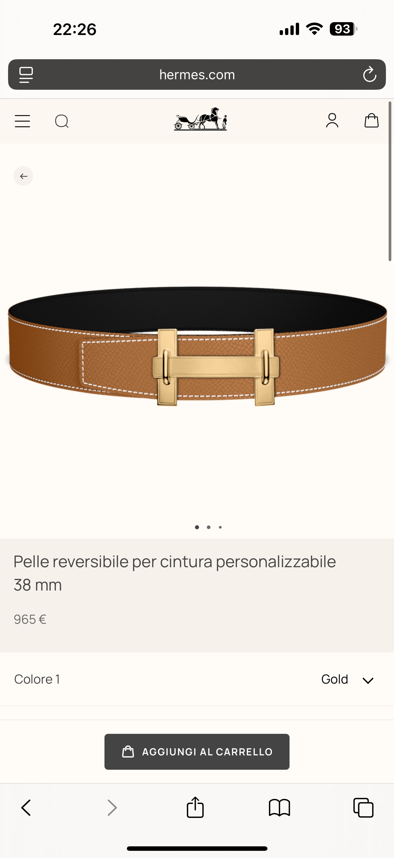 Male Basic Belt 38mm-s-m