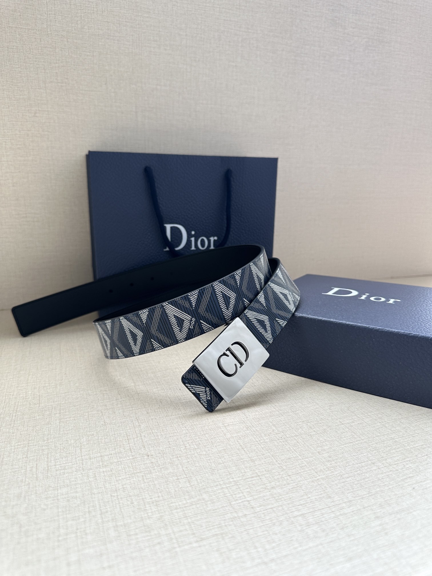 Dior Basic Belt Gray M