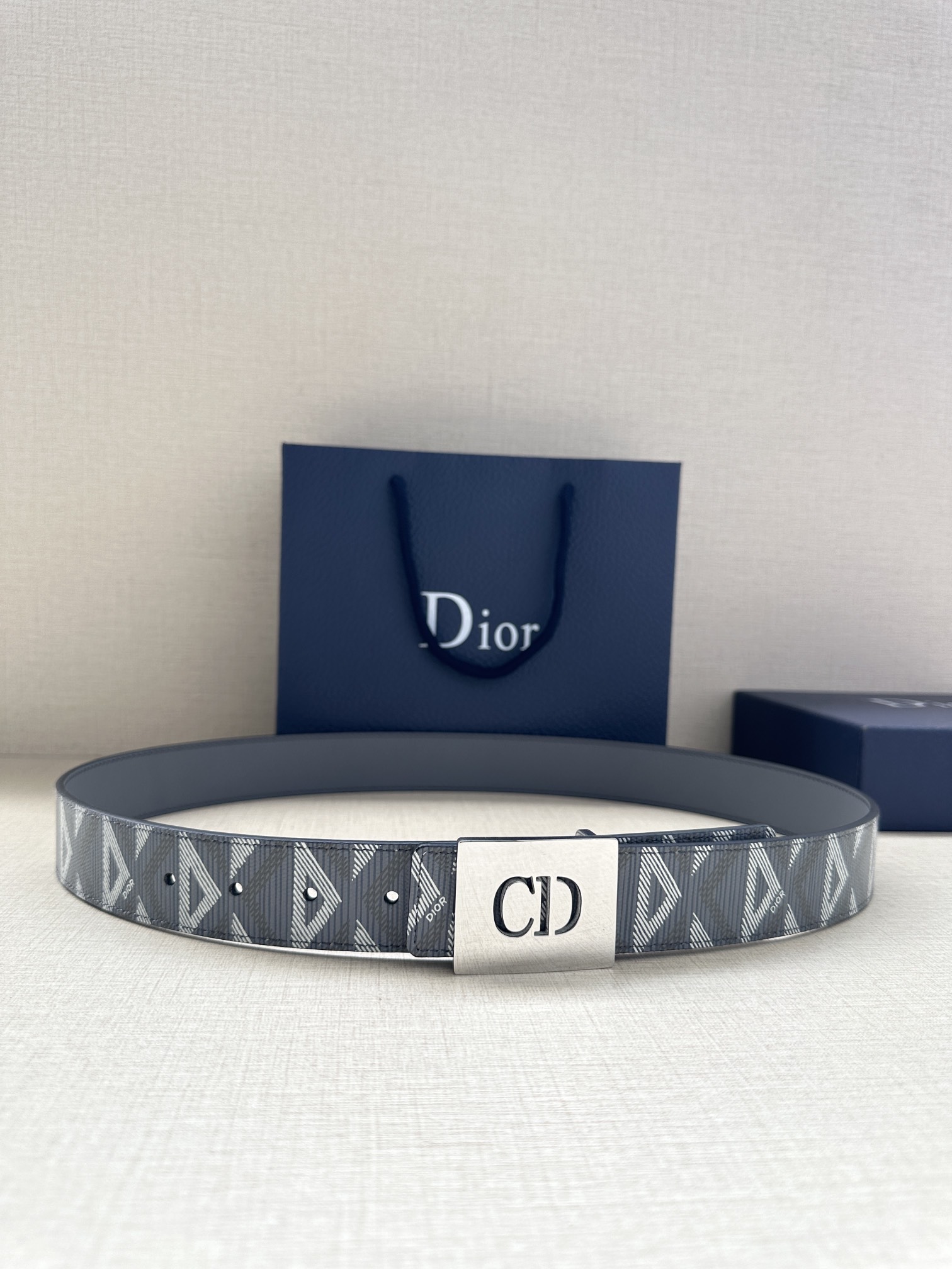 Dior Basic Belt Gray M