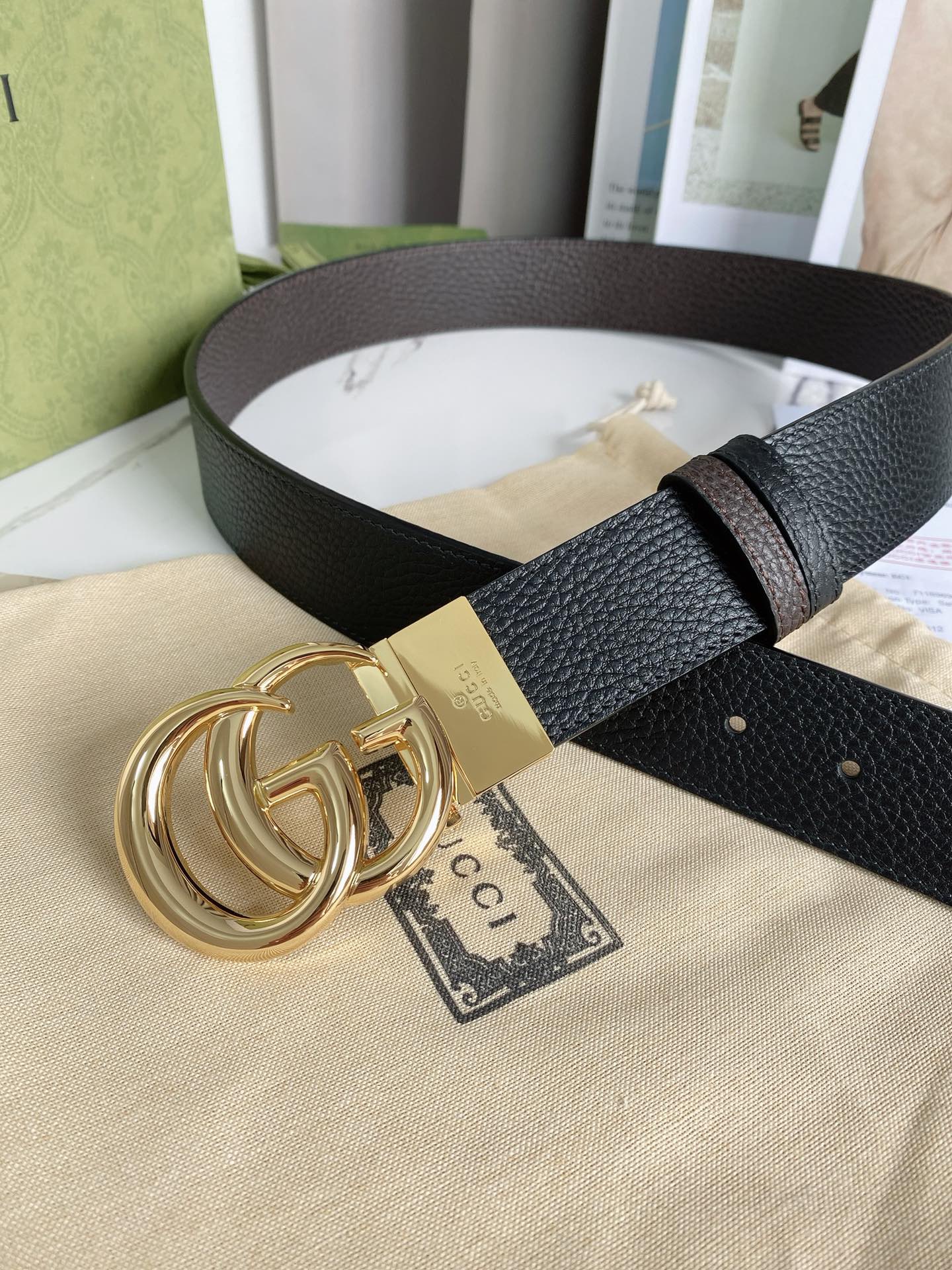 Gucci Leather Belt Top Grain Leather M