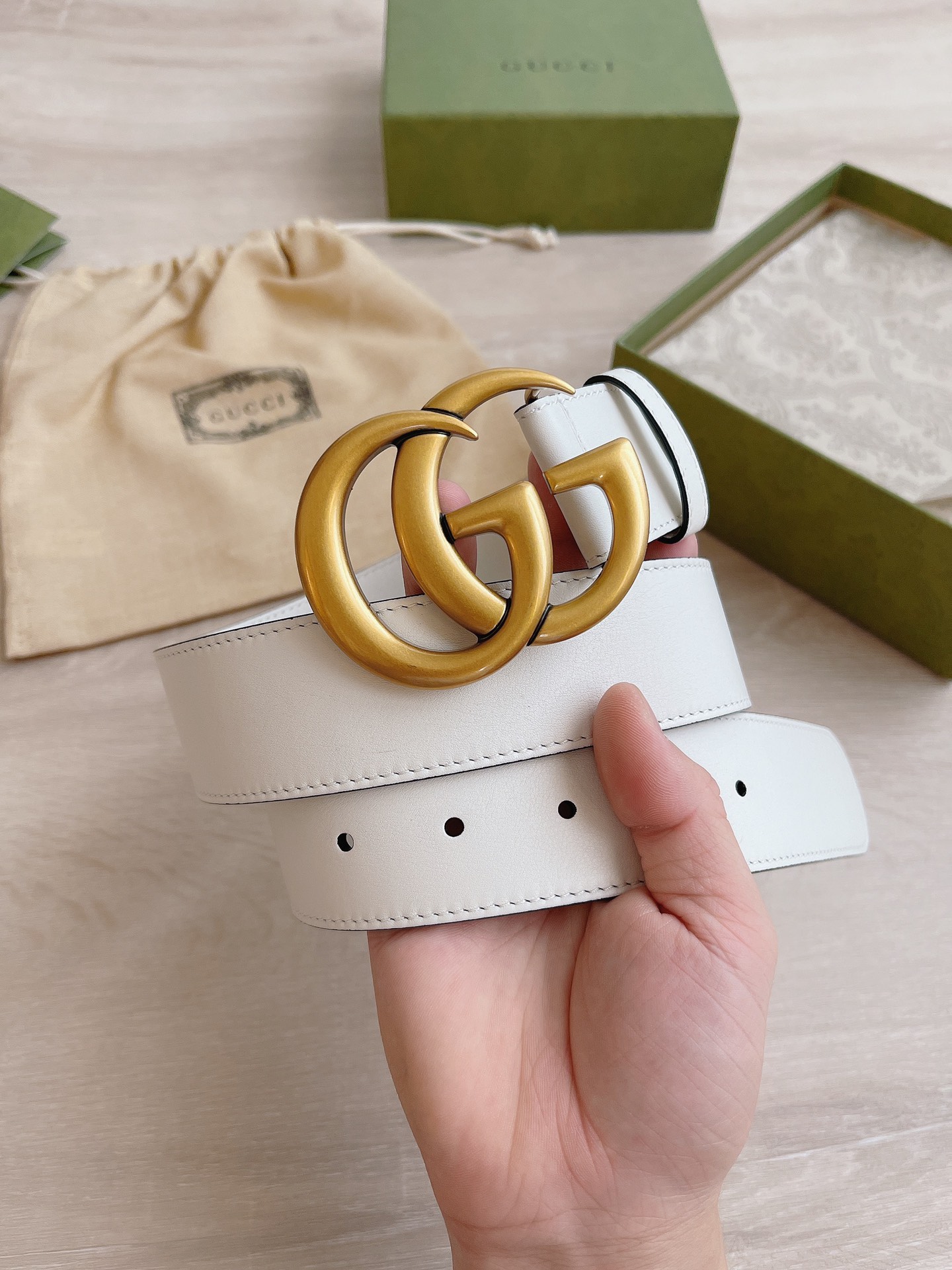 Gucci Basic Belt Cow Leather M