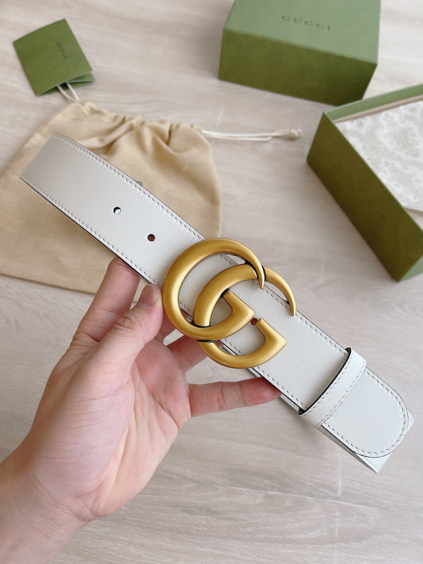 Gucci Basic Belt Cow Leather M