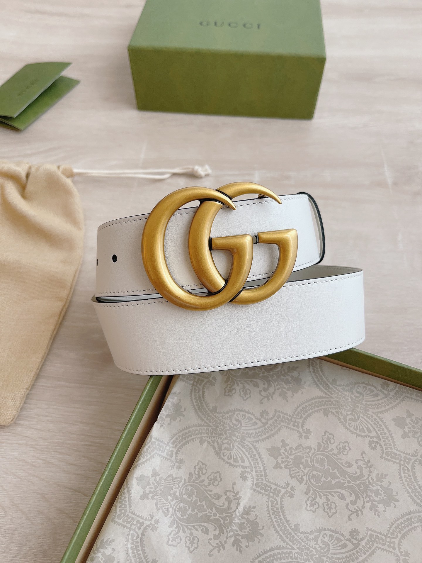 Gucci Basic Belt Cow Leather M