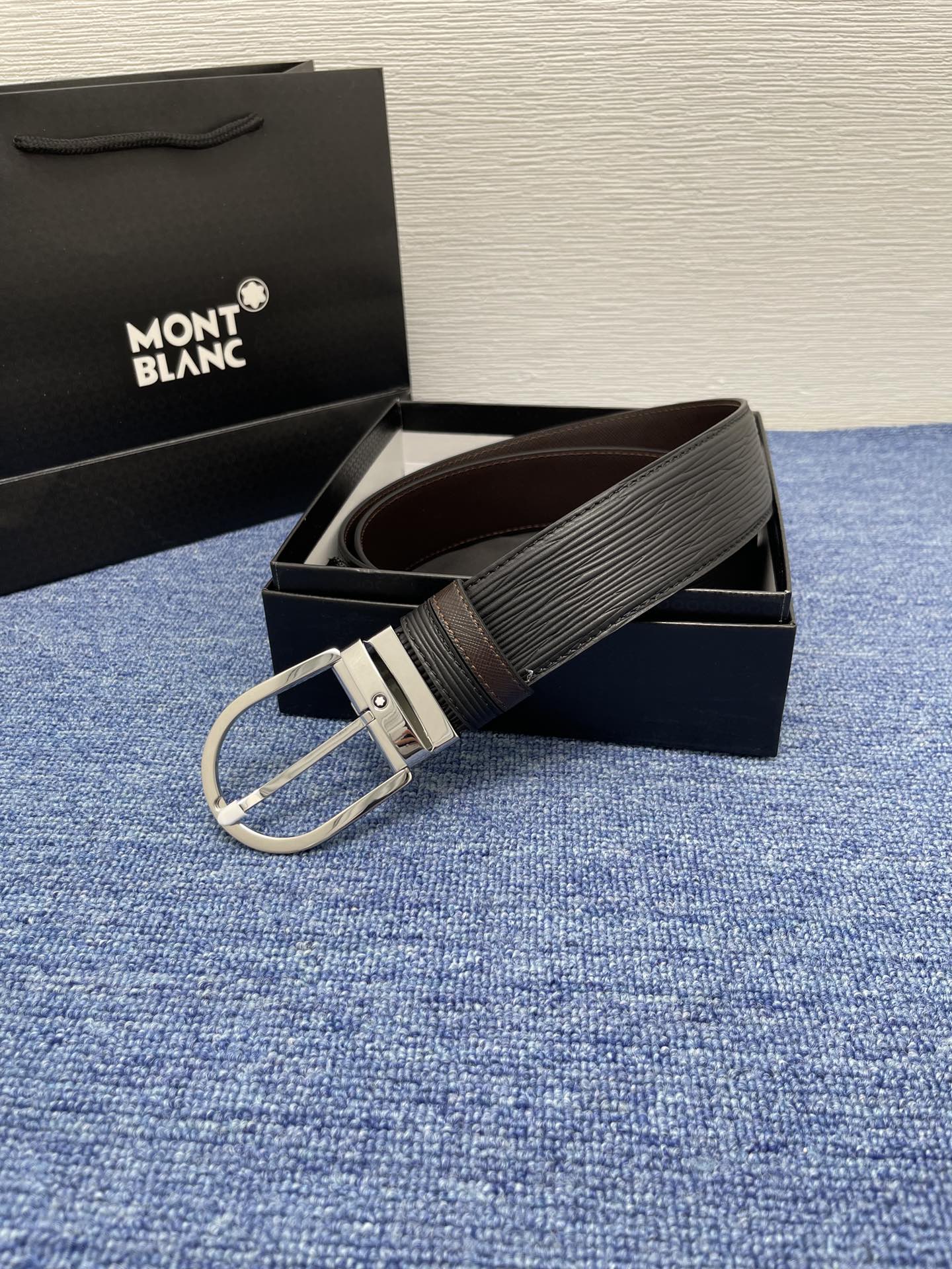 Montblanc Male Basic Belt Cow Leather M-l
