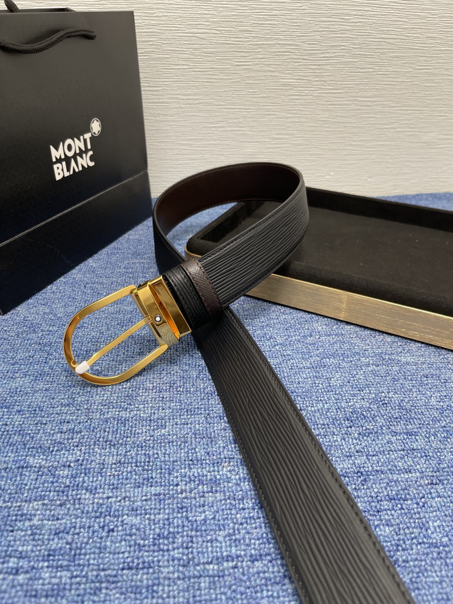 Montblanc Male Basic Belt Cow Leather M-l