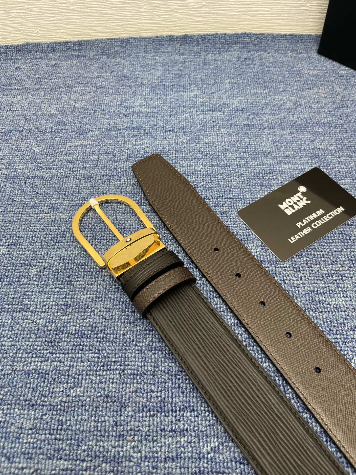 Montblanc Male Basic Belt Cow Leather M-l