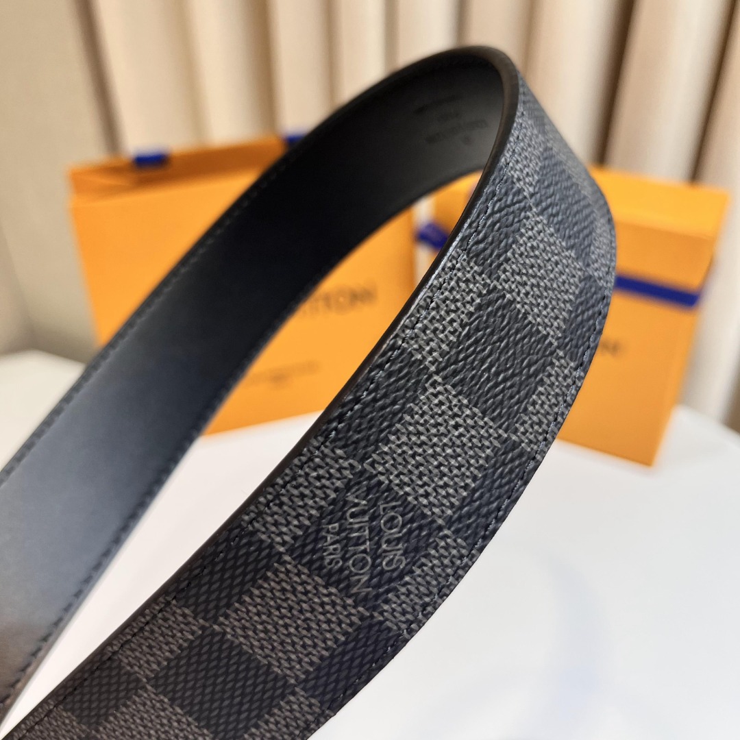 Louis Vuitton Male Pin Buckle Belt Cow Leather S-m-l