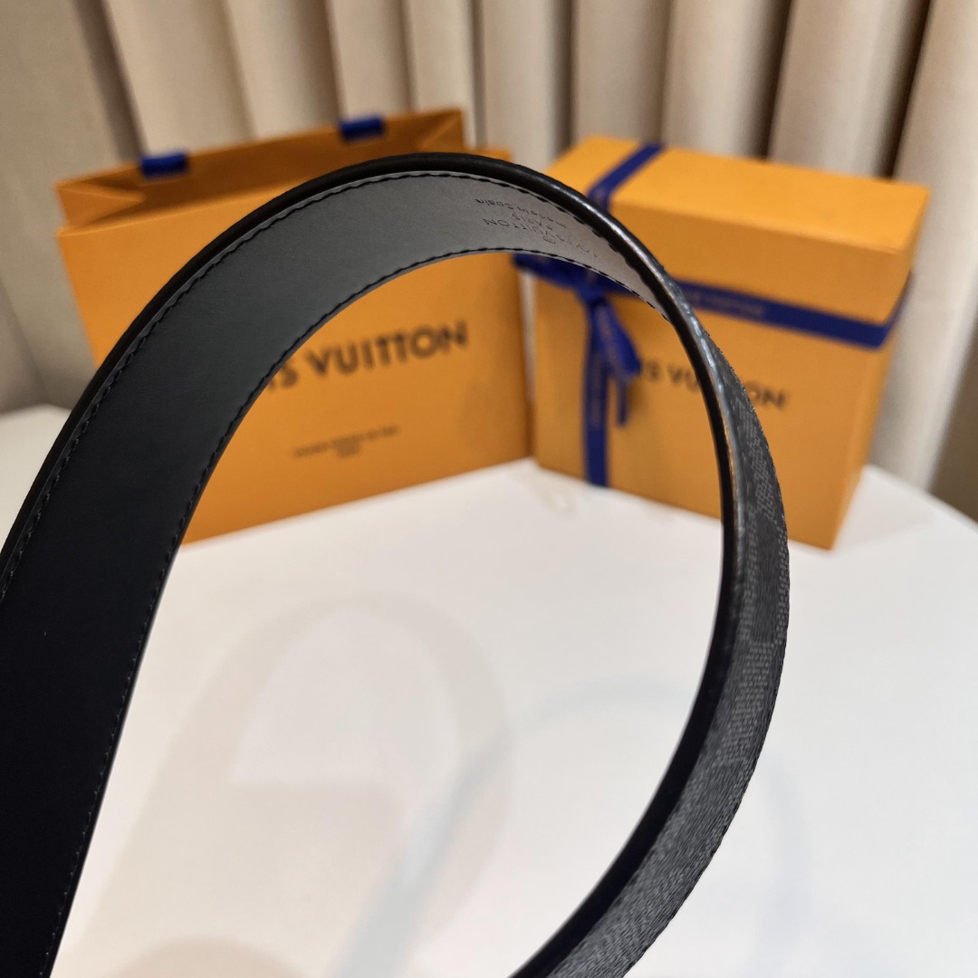 Louis Vuitton Male Pin Buckle Belt Cow Leather S-m-l