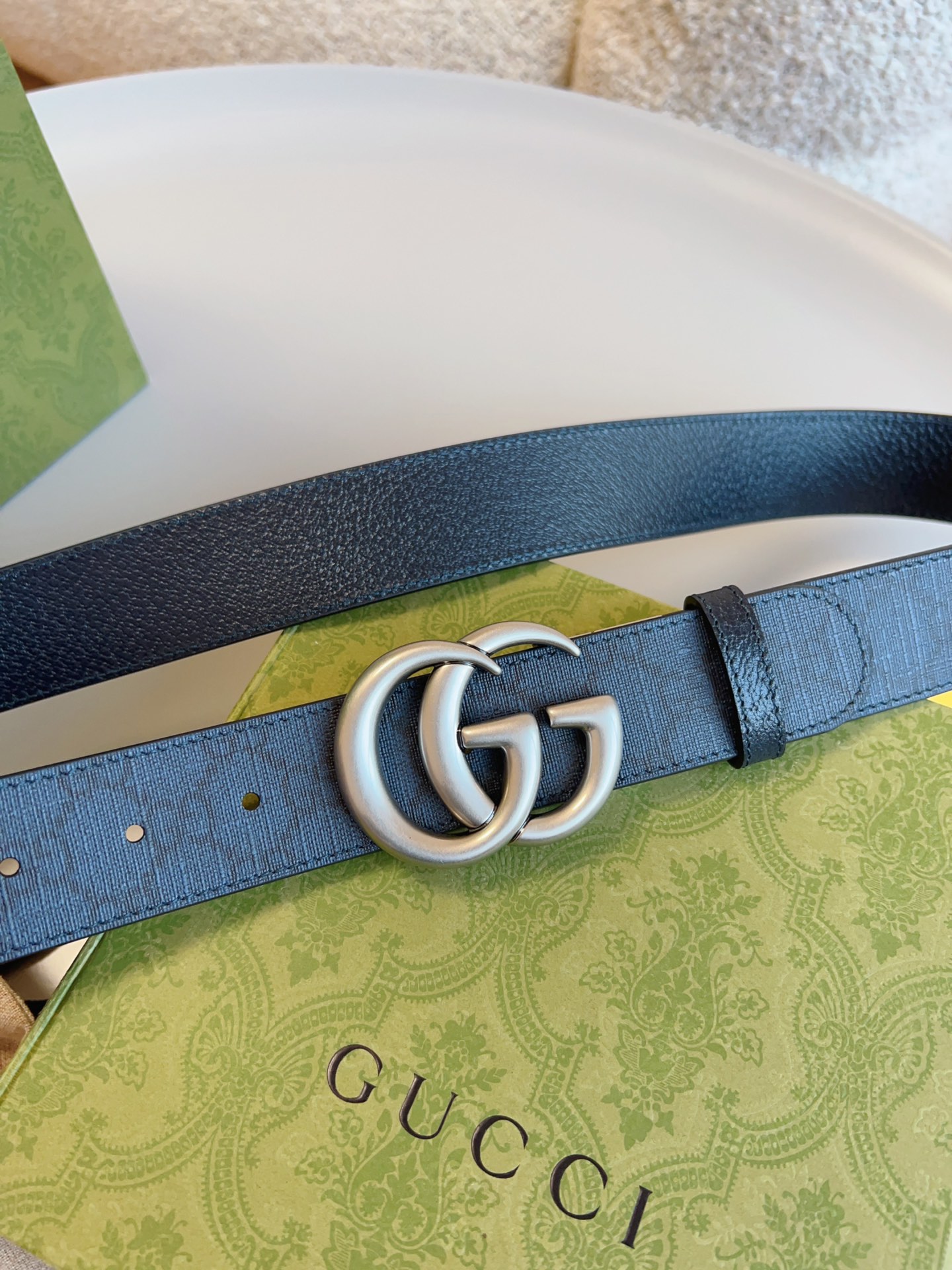 Gucci Basic Belt Blue S-m
