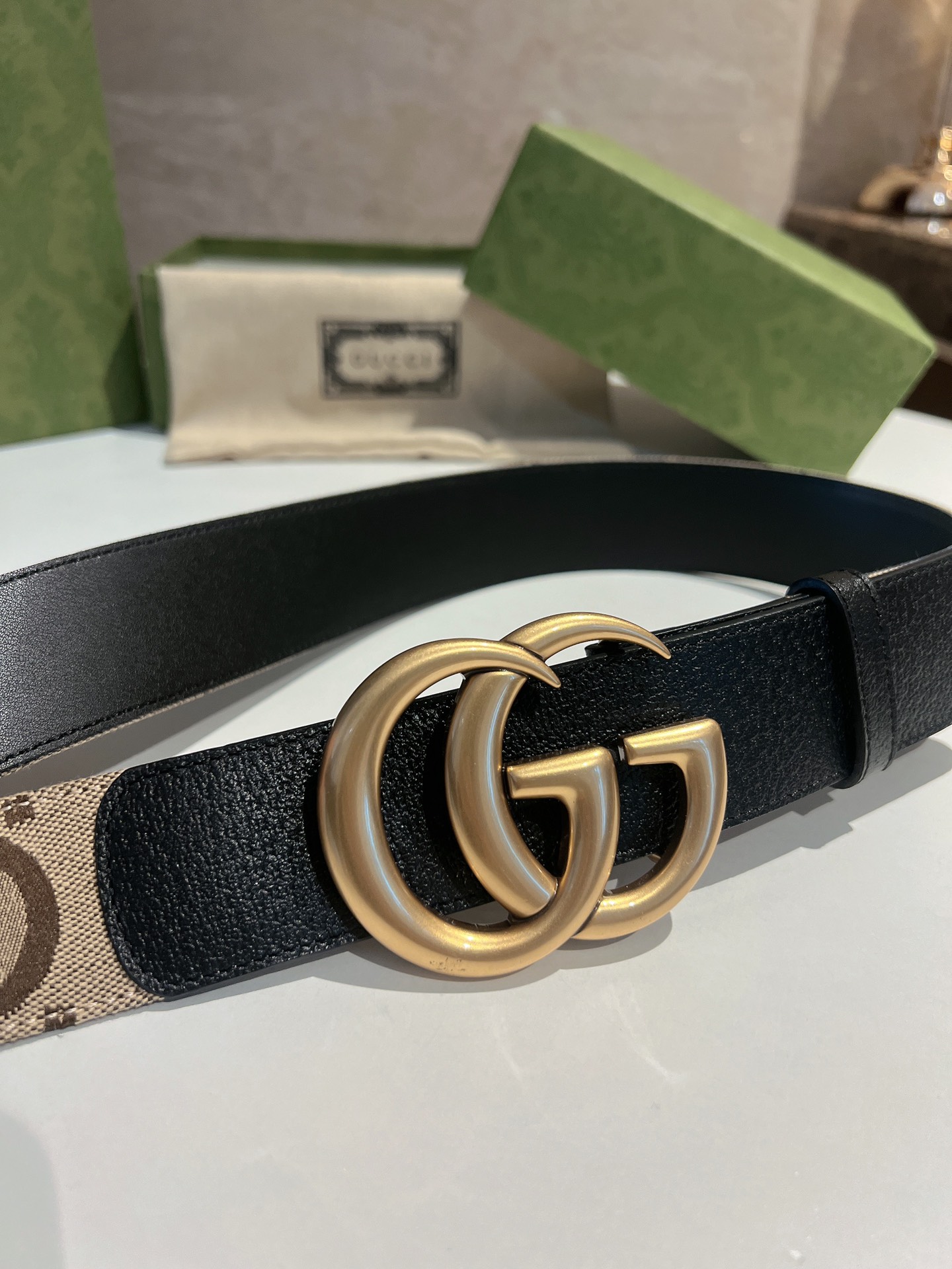 Basic Belt Gold Wide Width