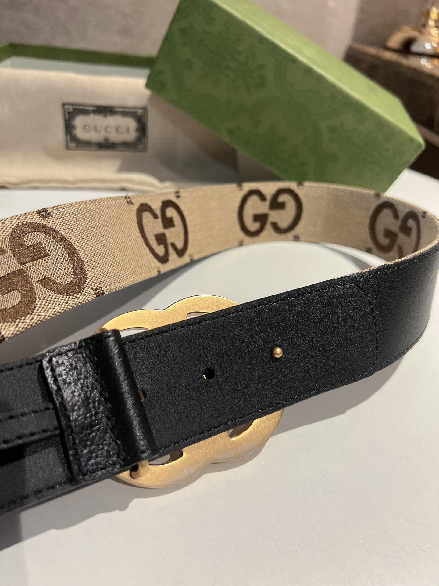 Basic Belt Gold Wide Width