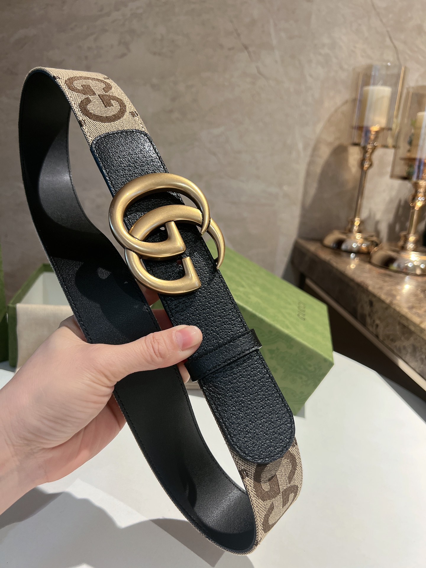 Basic Belt Gold Wide Width