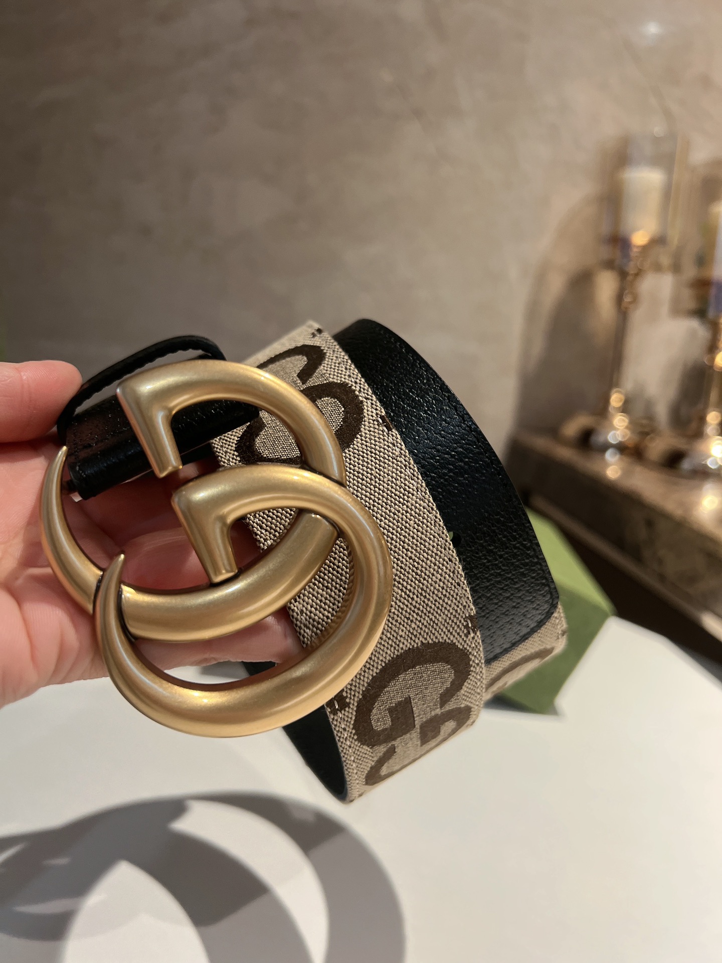 Basic Belt Gold Wide Width