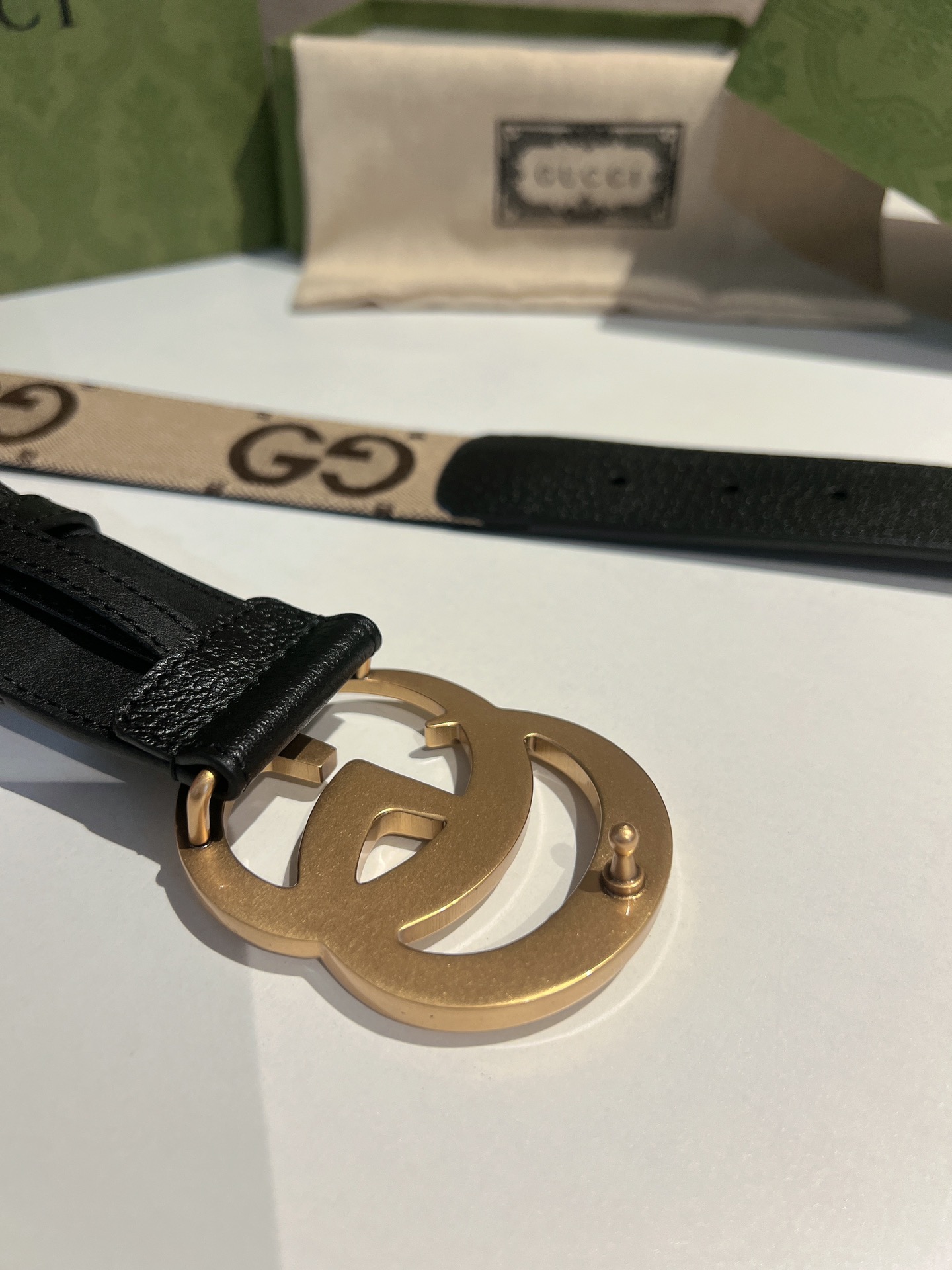 Basic Belt Gold Wide Width