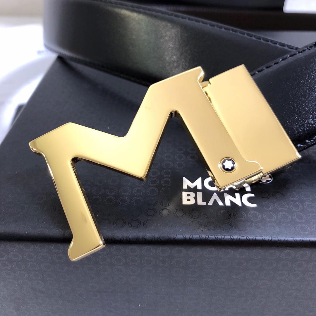 Montblanc Male Basic Belt Cow Leather 34mm