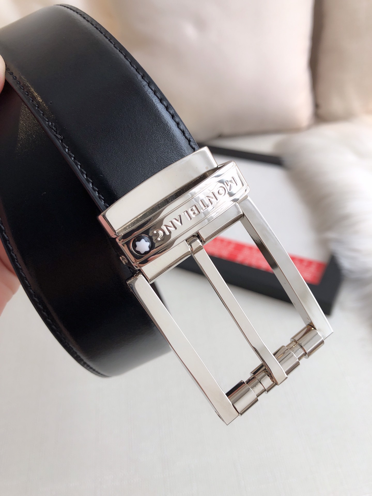 Montblanc Male Basic Belt Cow Leather 34mm