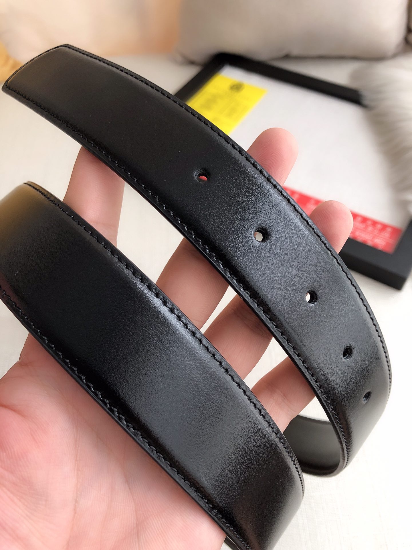 Montblanc Male Basic Belt Cow Leather 34mm