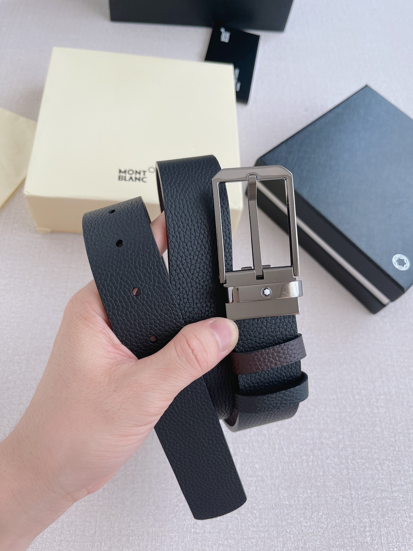 Montblanc Leather Belt 35mm