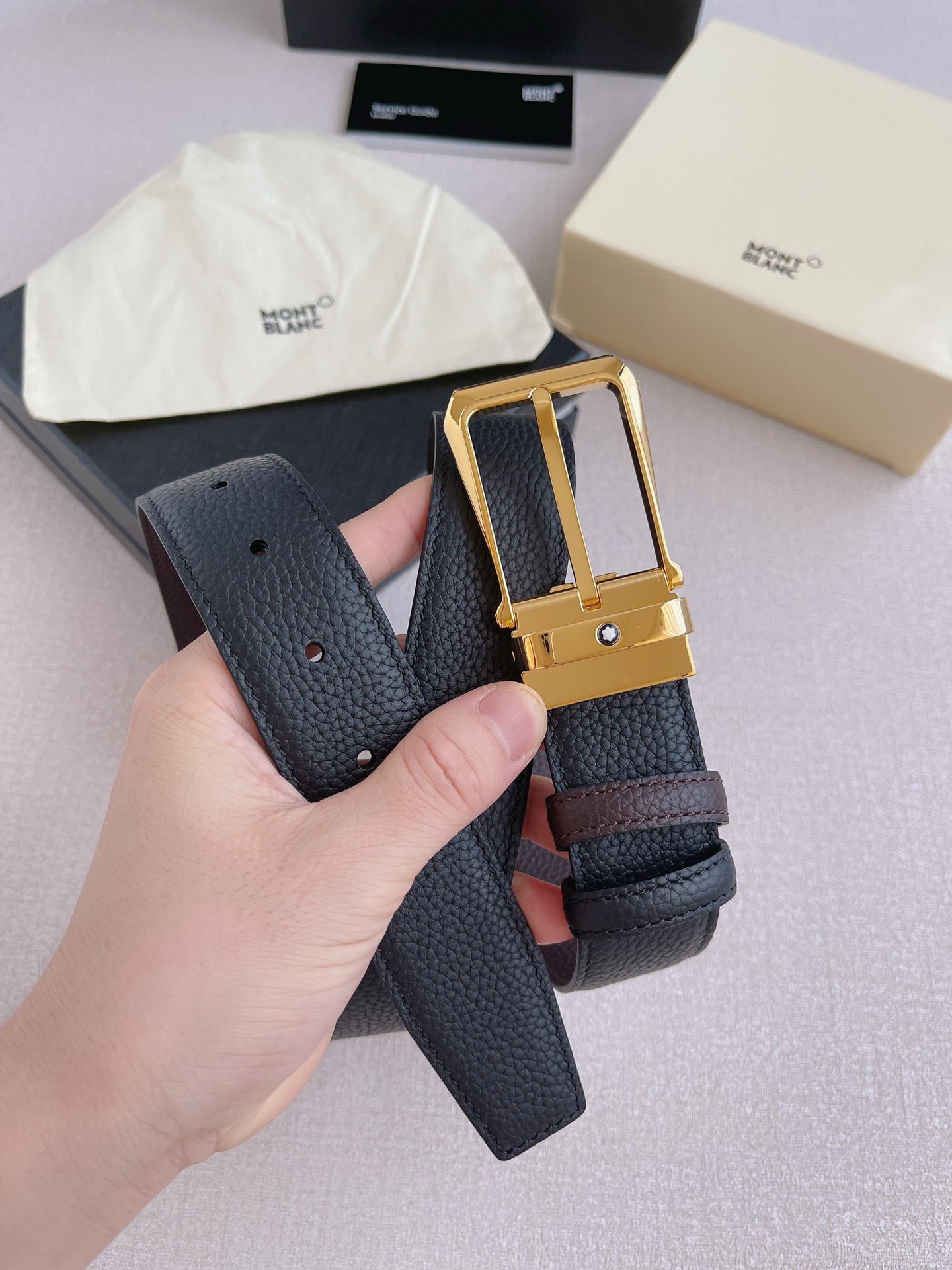 Montblanc Leather Belt 35mm