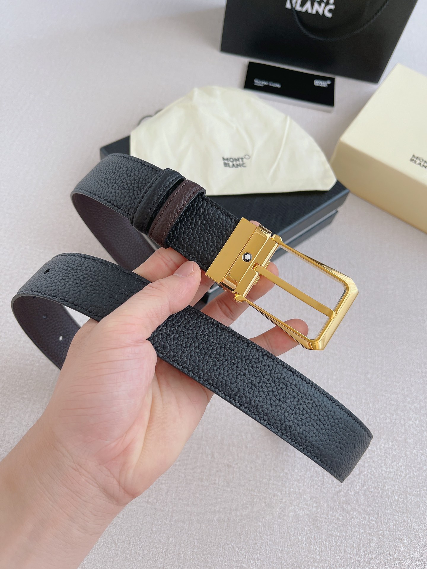 Montblanc Leather Belt 35mm