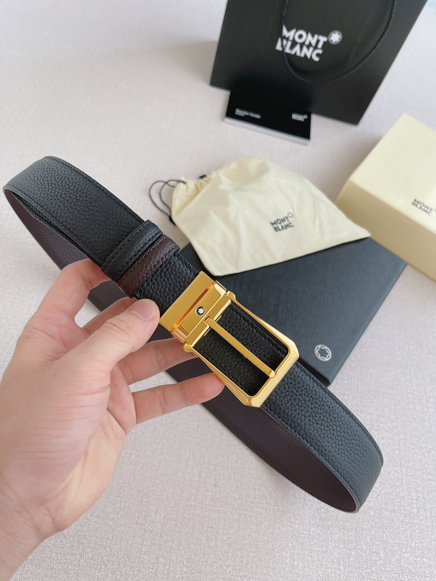 Montblanc Leather Belt 35mm